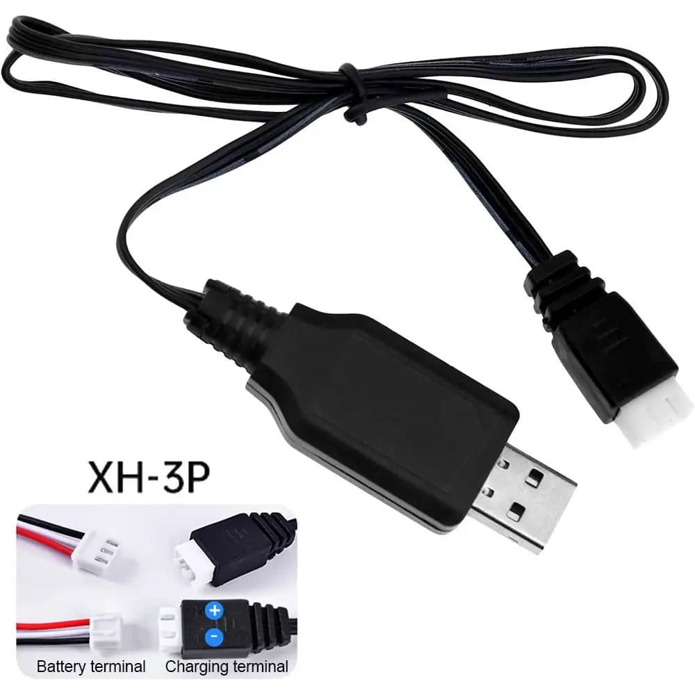 7.4V 1000mA XH-3P caricatore USB batteria agli ioni di litio Lipo giocattoli RC aereo auto Robot elicottero ricarica indicatore LED