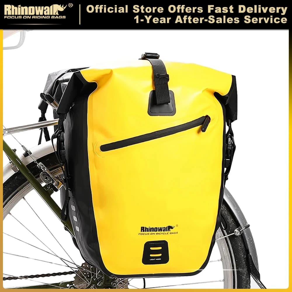 Borsa da bici impermeabile Rhinowalk 20L/27L borsa da ciclismo da viaggio cestino portabiciclette portapacchi posteriore per bicicletta borse per bagagliaio borse e mutandine per biciclette