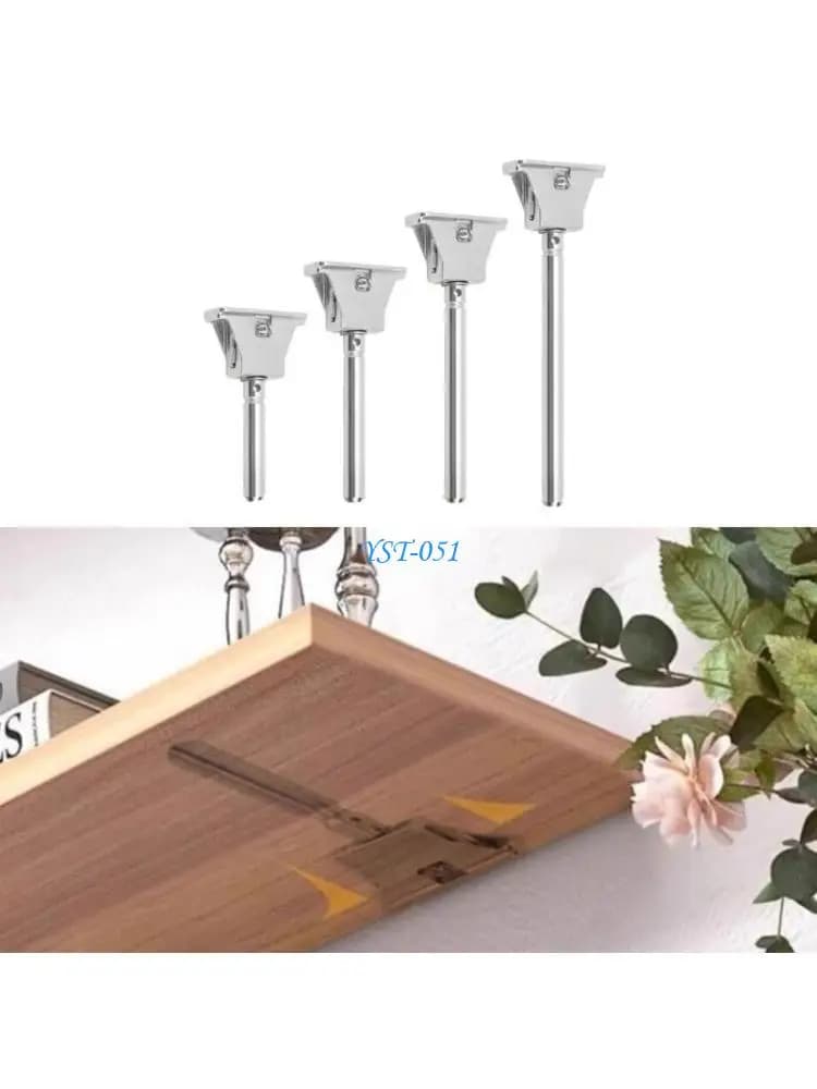 E15A Multiple Use Invisible Shelf Brackets Concealed Shelf Support for Bookshelves