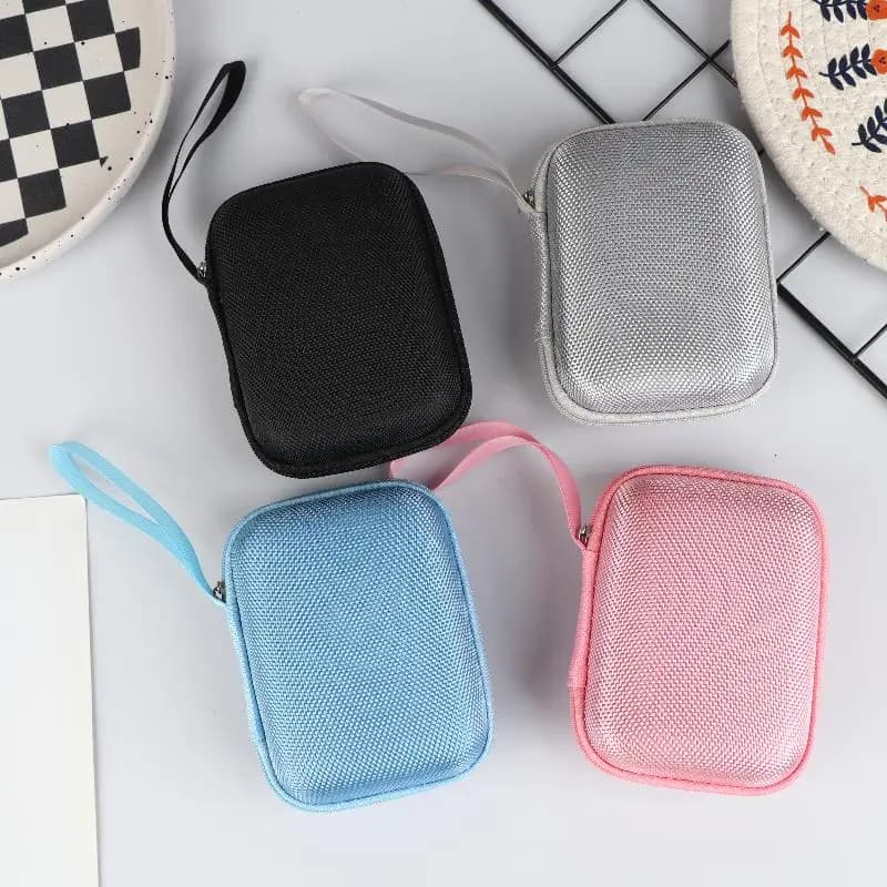 Portaoggetti per piccole fotocamere da viaggio Custodia per fotocamera digitale in nylon + guscio rigido EVA per accessori Scheda SD Scheda CCD