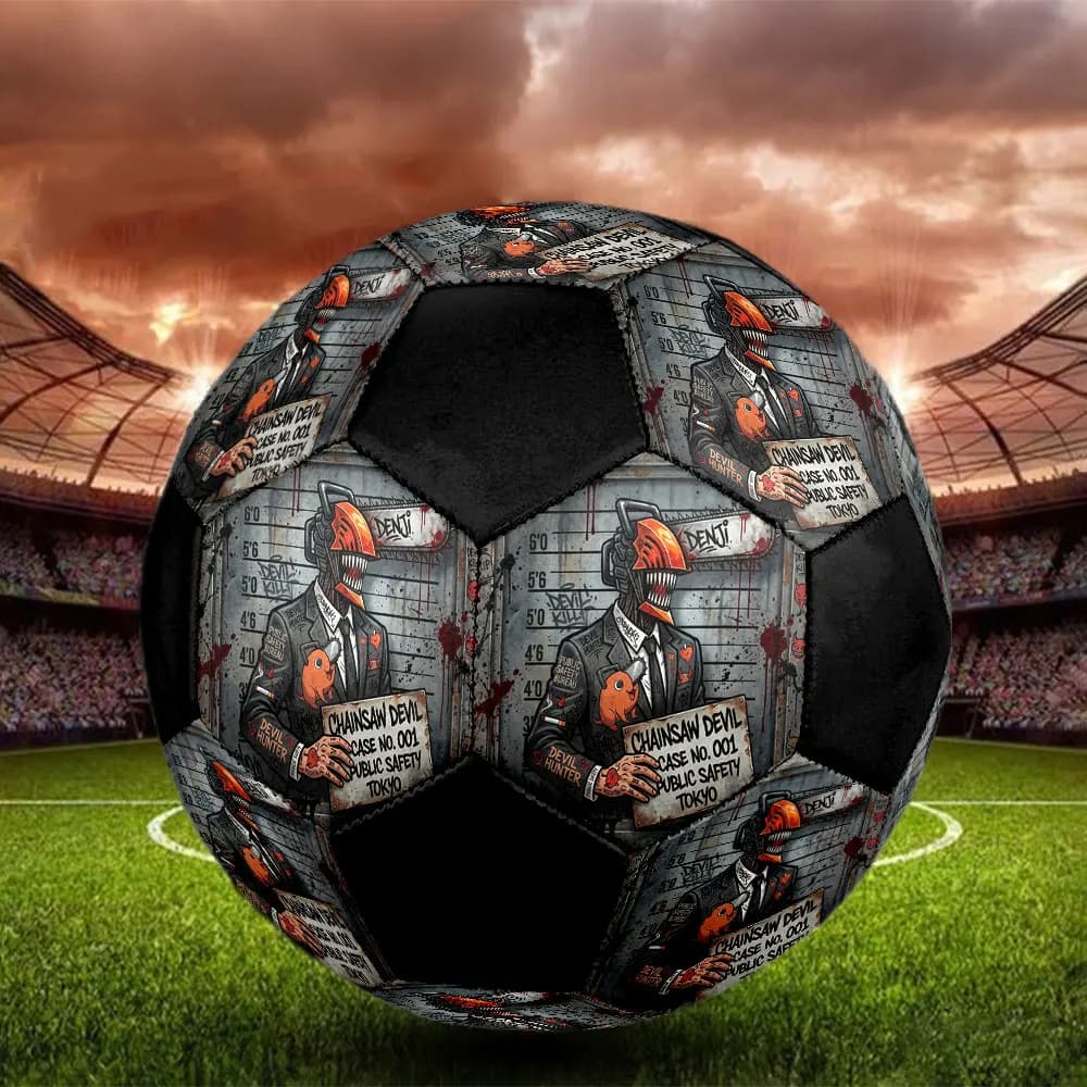 1PC Chainsaw Man Football Soccer Ball Size 5 Indoor Soccer Ball Fashion Outdoor Sports 1PC artwarming Surprise -HE30