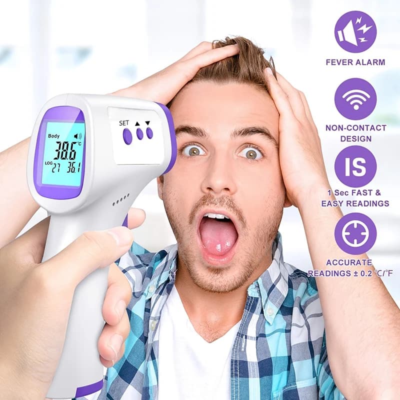 Front Infrared Thermometer, Contactless Thermometer for Home, Dito Oximeter