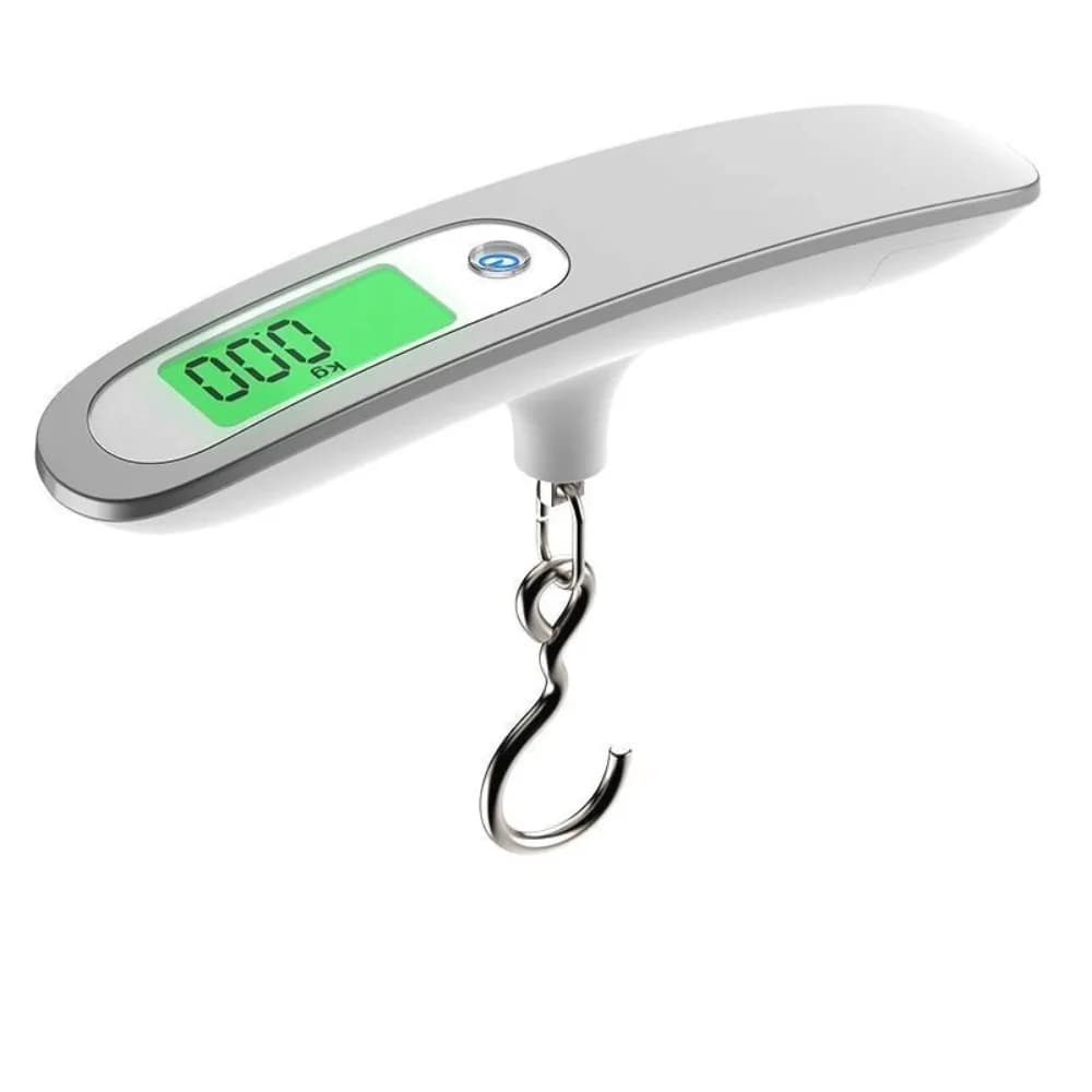 Pratica bilancia digitale per bagagli con display LCD, bilancia elettronica portatile, strumento di bilanciamento del peso ad alta precisione per la casa