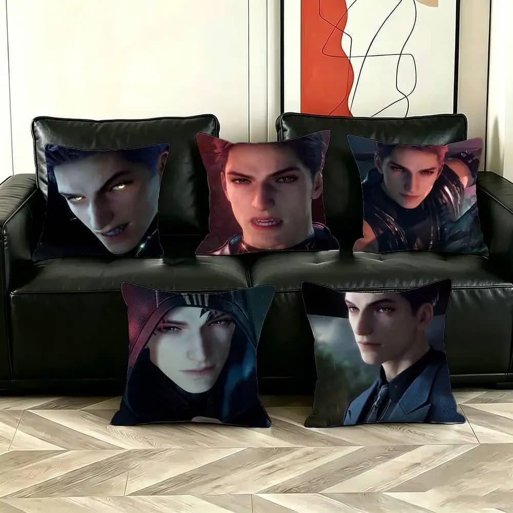 Game V-Valko New Role Character Love and Deepspace Pillow Case Pattern Printed Pillowcase For Living Room Sofa Cushion Cover