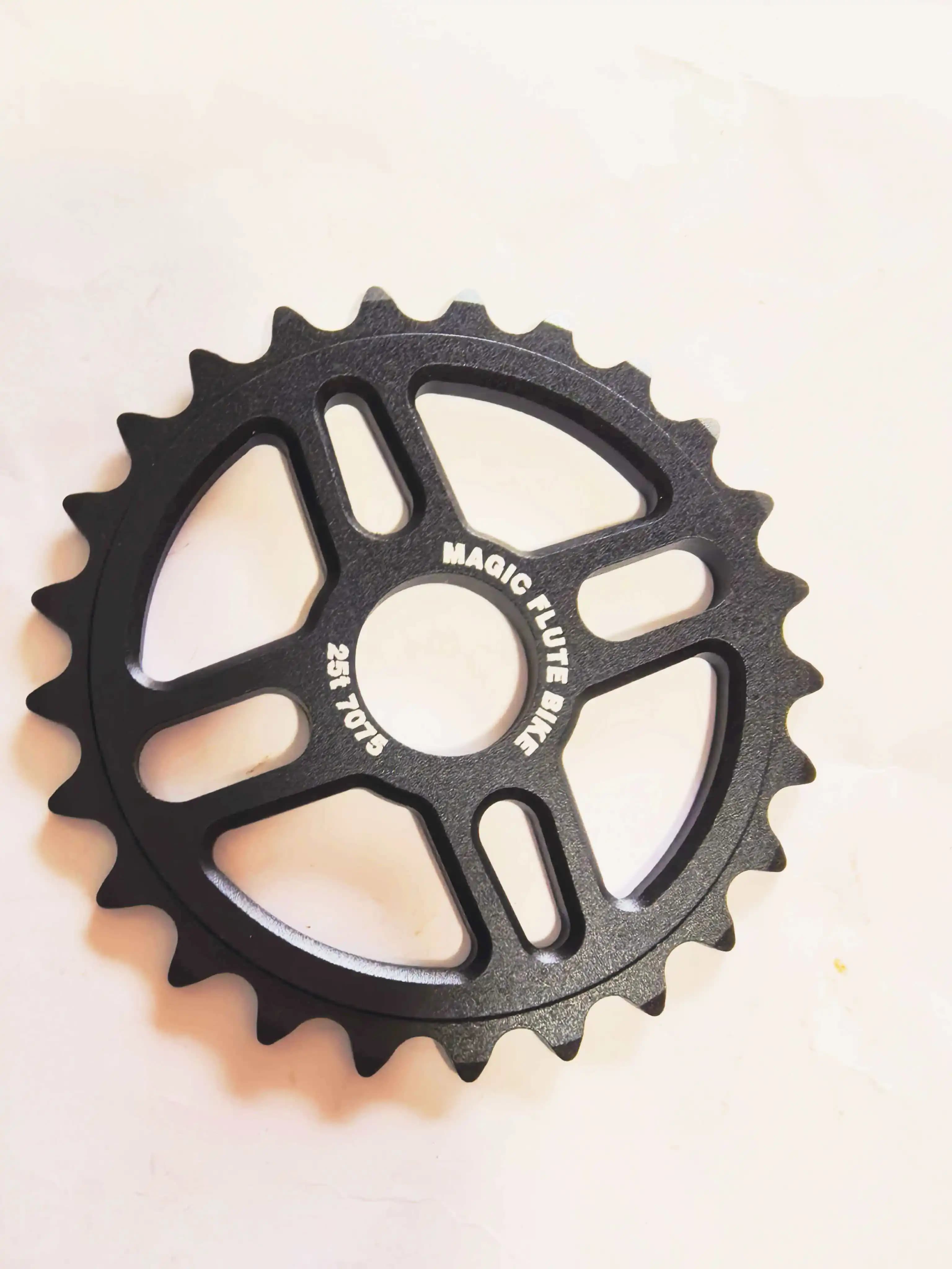 Pignone per bici BMX Magic Flute 25T, corona per catena BMX, trasmissione in alluminio AL7075, spessore 5 mm