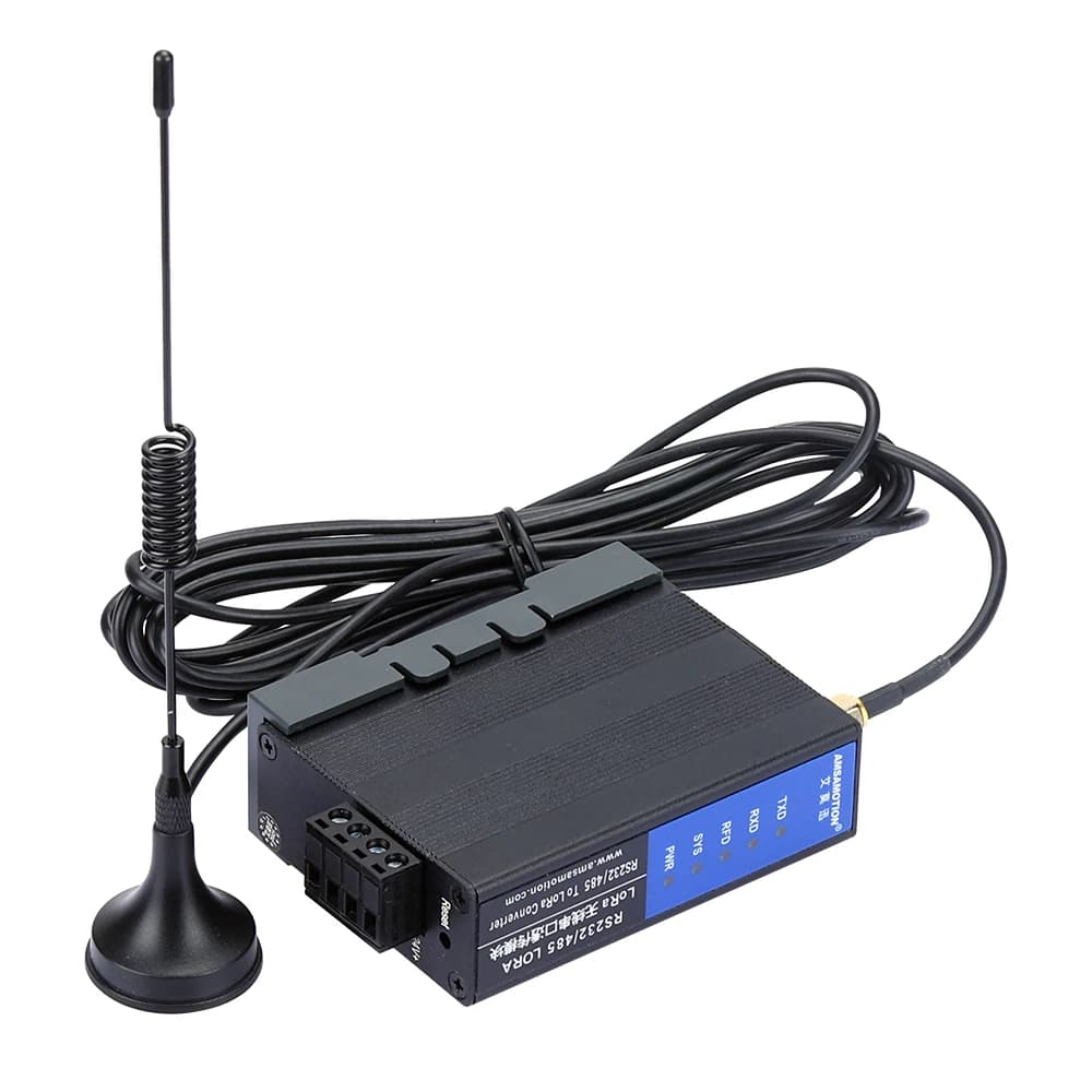 Modulo di Comunicazione Radio Wireless RS232/485-LORA RS422 a Lungo Raggio per PLC, Convertitore di Segnale da RS485 a LR100 con Spettro Espanso