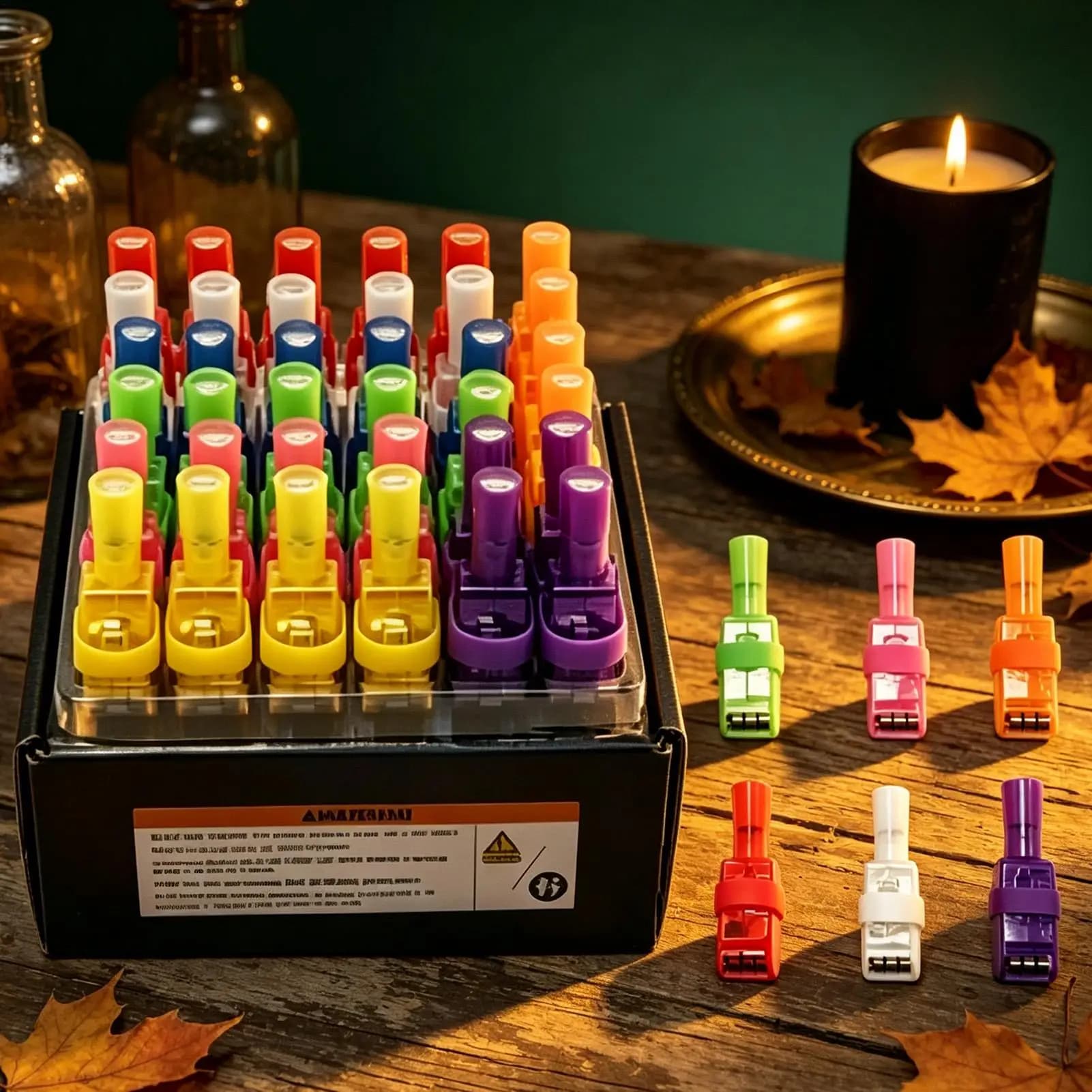 Halloween Finger Projector Light 36Pcs Mini Scary Pattern Projection LED Finger Lamps Party Favors Gifts Toys For Kids Adults
