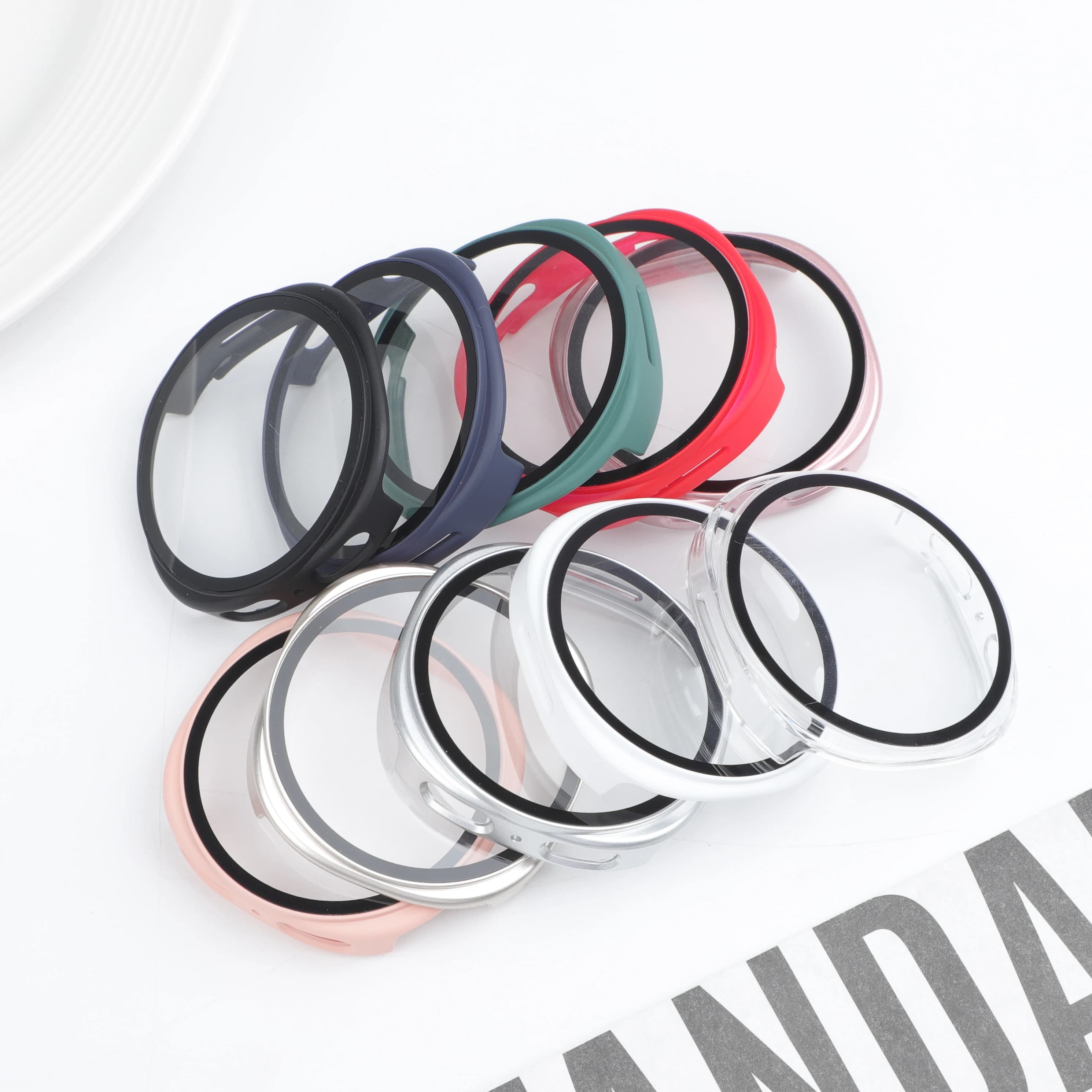 Hard PC Case for Samsung Galaxy Watch 8 40mm 44mm 2025 Accessories Tempered Glass Screen Protector Galaxy Watch 8 Cover