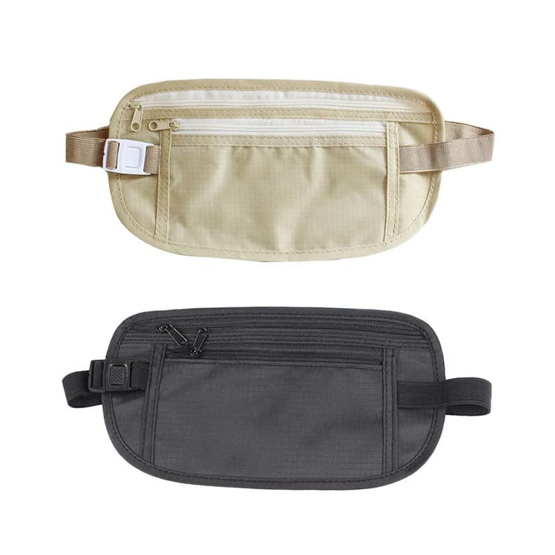 New 1PC Invisible Travel Waist Packs Waist Pouch for Passport Money Belt Bag Hidden Security Wallet Casual Bag For Men WomenAcc
