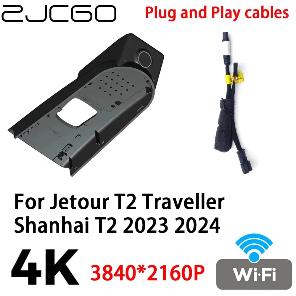 ZJCGO 4K 2160P DVR per auto Dash Cam Videoregistratore Plug and Play per Jetour T2 Traveller Shanhai T2 2023 2024