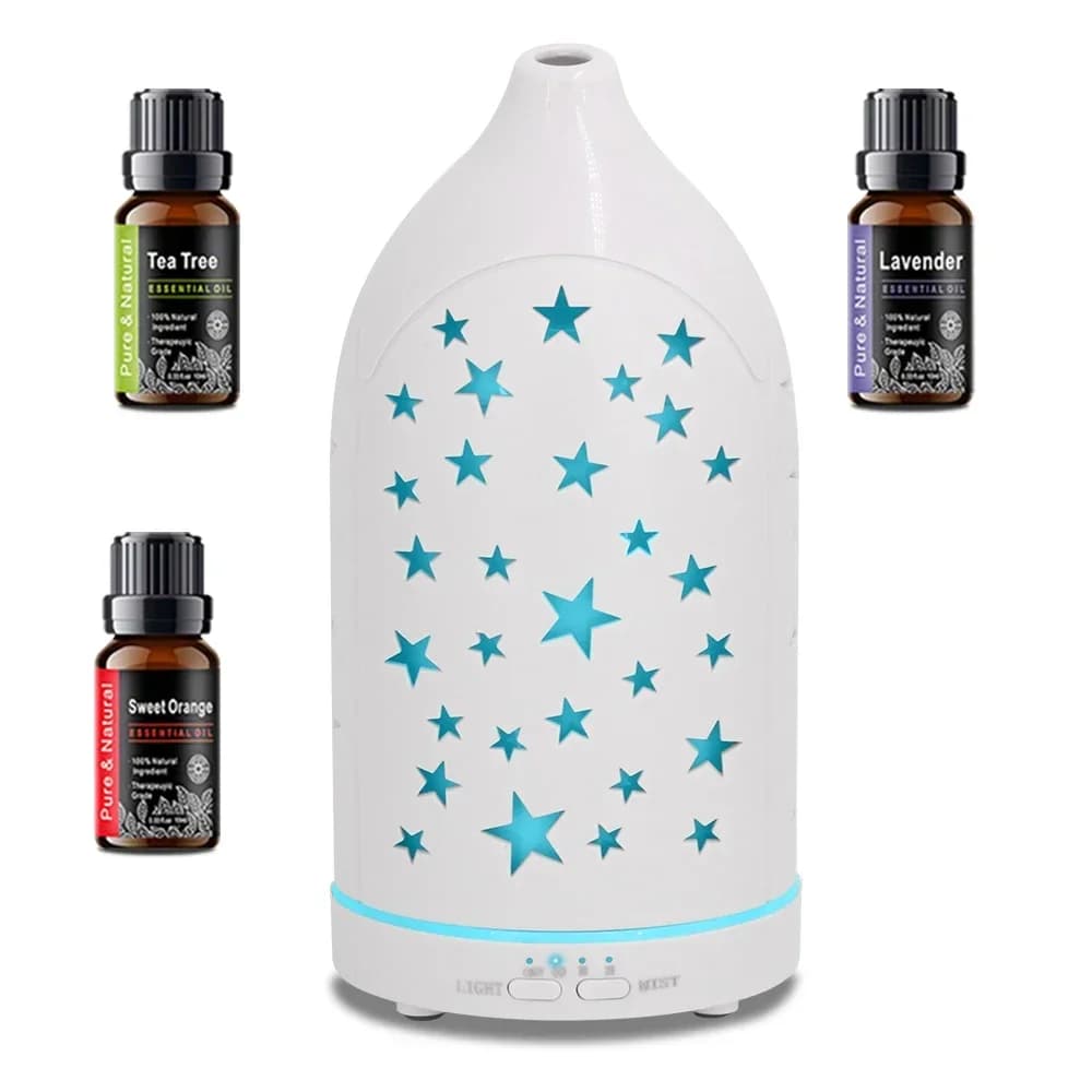 Diffusore rilassante per aromaterapia con luci rilassanti a 7 colori, perfetto per la casa e l'ufficio