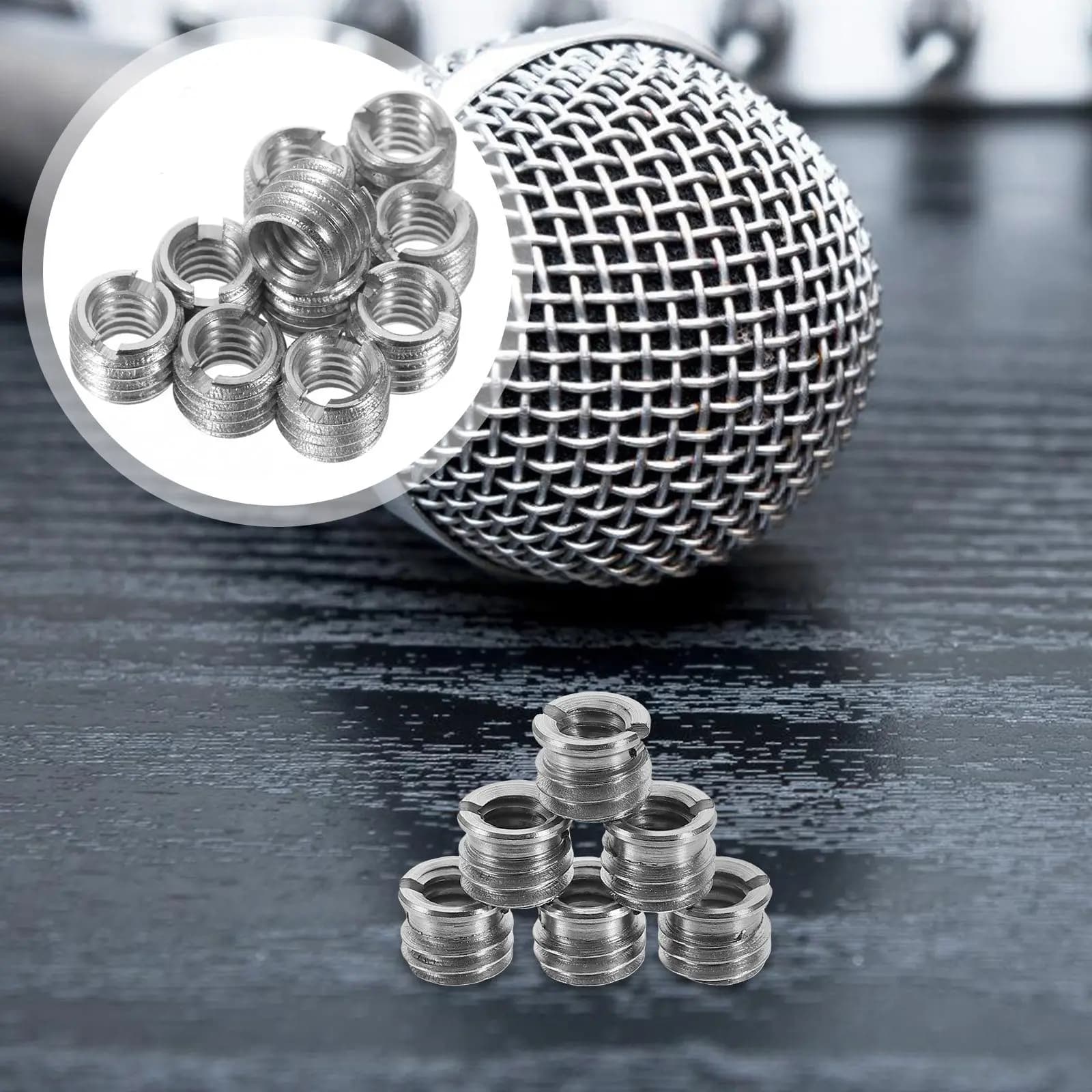 Adattatore per treppiede da 10 pezzi, adattatore con filettatura da 3/8 a 1/4 per supporto microfono, accessori per fotocamera, attrezzatura fotografica professionale