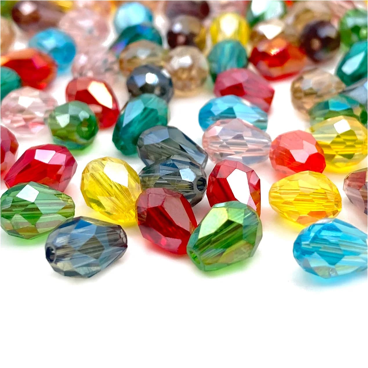 3*5 5*7 8*11mm Faceted Austria Waterdrop Crystal Beads for Jewelry Making Teardrop Glass Beads DIY Bracelet Earring Supplies