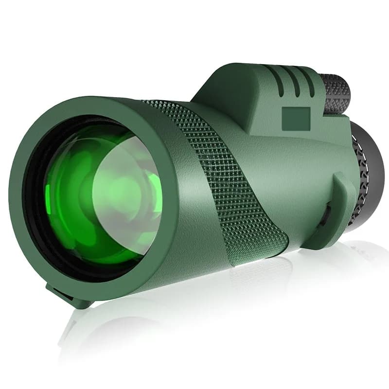 Potente telescopio monoculare portatile 80X100 HD 50000M con zoom a lungo raggio, treppiede e clip per telefono per caccia, campeggio e turismo all'aperto