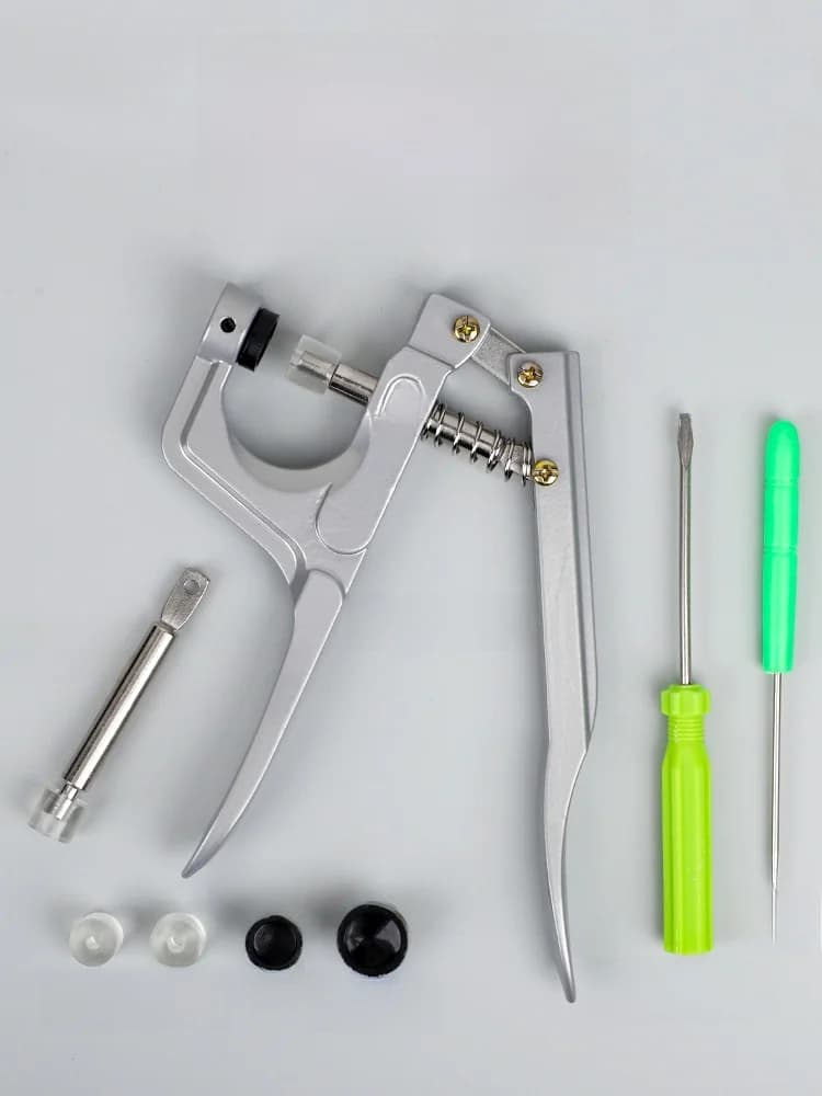 Set di Strumenti per l'Installazione di Bottoni a Pressione in Resina, Kit di Attrezzi per Bottoni Nascosti Senza Cuciture per Bambini, Bottoni in PU