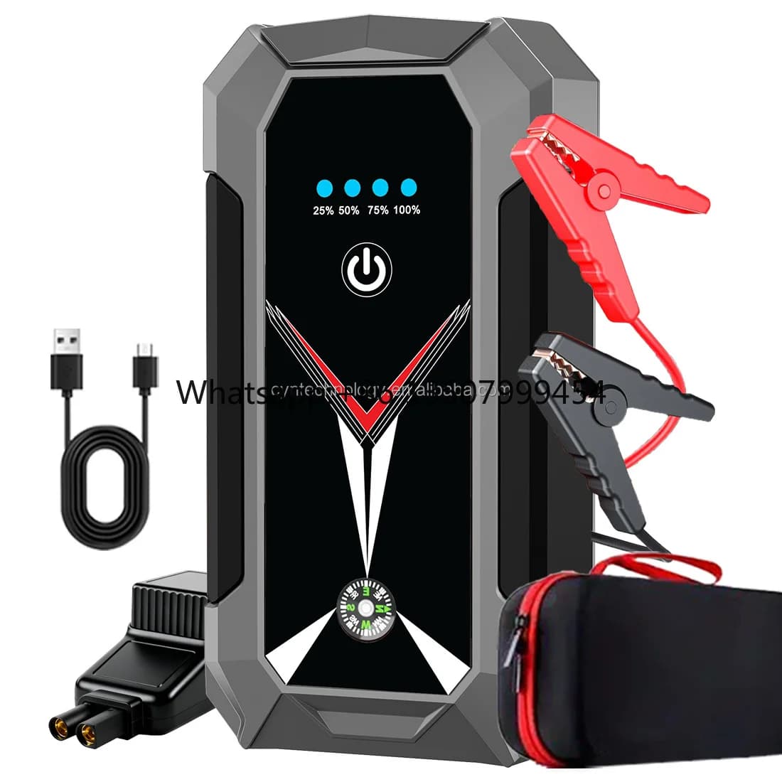 Nuovo Arrivo: Avviatore d'Emergenza per Auto OEM/ODM, Power Bank con Batteria agli Ioni di Litio da 22200mWh, 1000A per Motori 6.0L e 3.0L