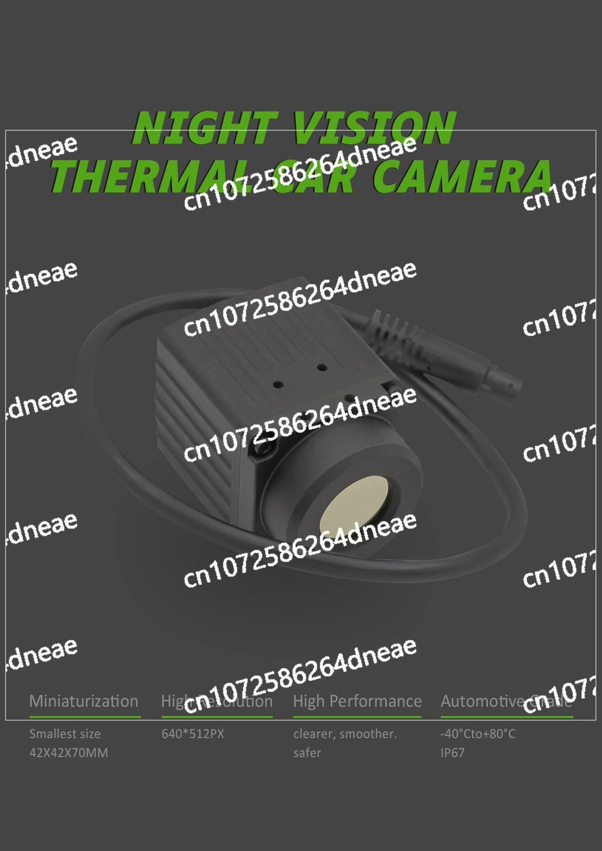 Telecamera termica per visione notturna ad alta risoluzione 256 * 192 384 * 288 640 * 512 con scatola di controllo GPS