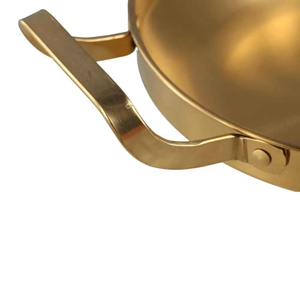 Pentola per Hot Pot Durevole e Ispessita con Doppio Manico, Utilizzabile anche come Piastra per Barbecue, Padella e Ciotola per Insalata, 22/24/26/28/30cm