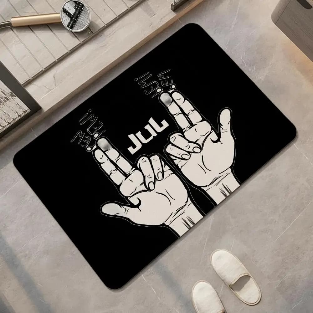 Rapper J-Jul Floor Mat Diatomite Bath Mat, Quick Dry, Absorbent, Multi-Scene Mat