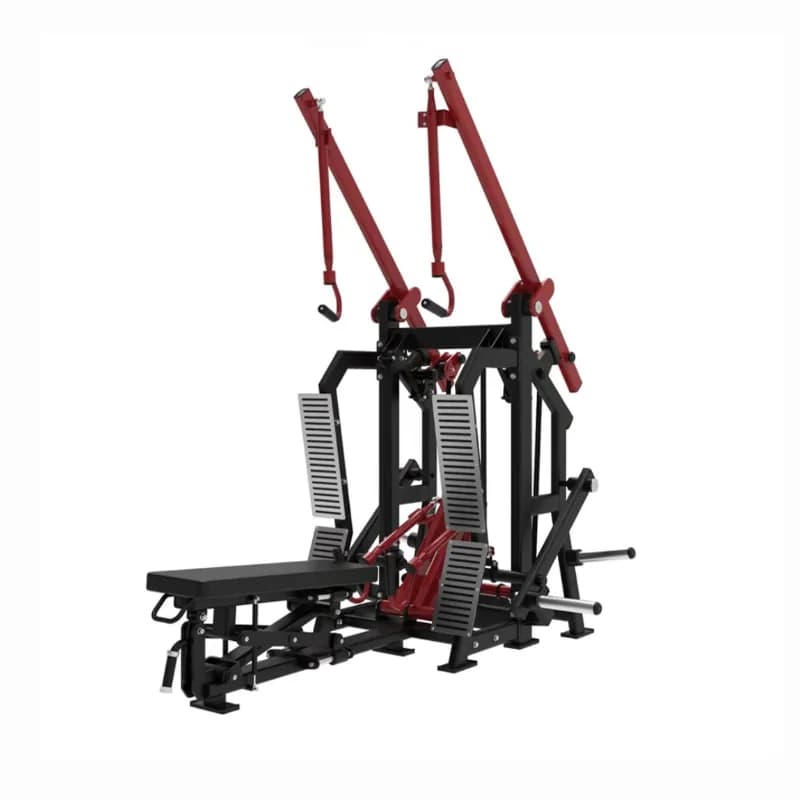 Macchina Commerciale per Allenamento della Forza con Carico a Piastre per Lat Pulldown e Low Row per Bodybuilding - Promozione Vendite