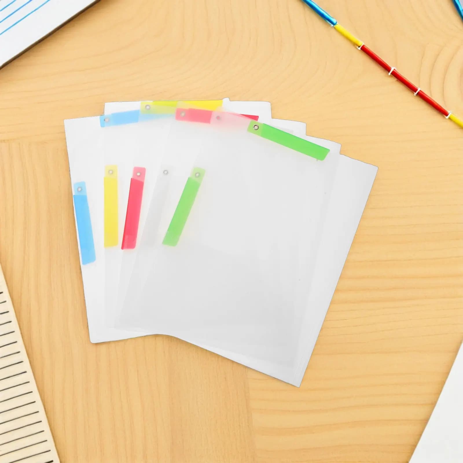 10 Pezzi Clip Portadocumenti in Plastica per Organizzazione Documenti A4 A3 - Copertine per Report con Doppio Anello Sicuro, Raccoglitore per Presentazioni e Curriculum