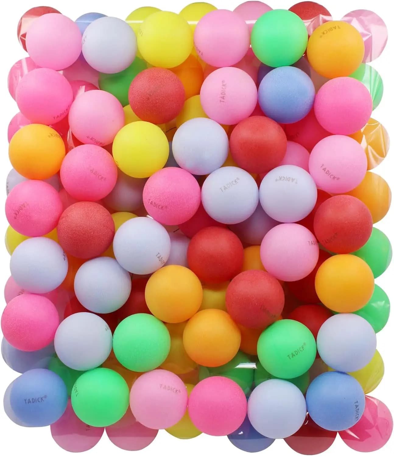 Confezione da 100 palline da ping pong colorate per palline da ping pong in plastica multicolore fai-da-te per la decorazione della festa