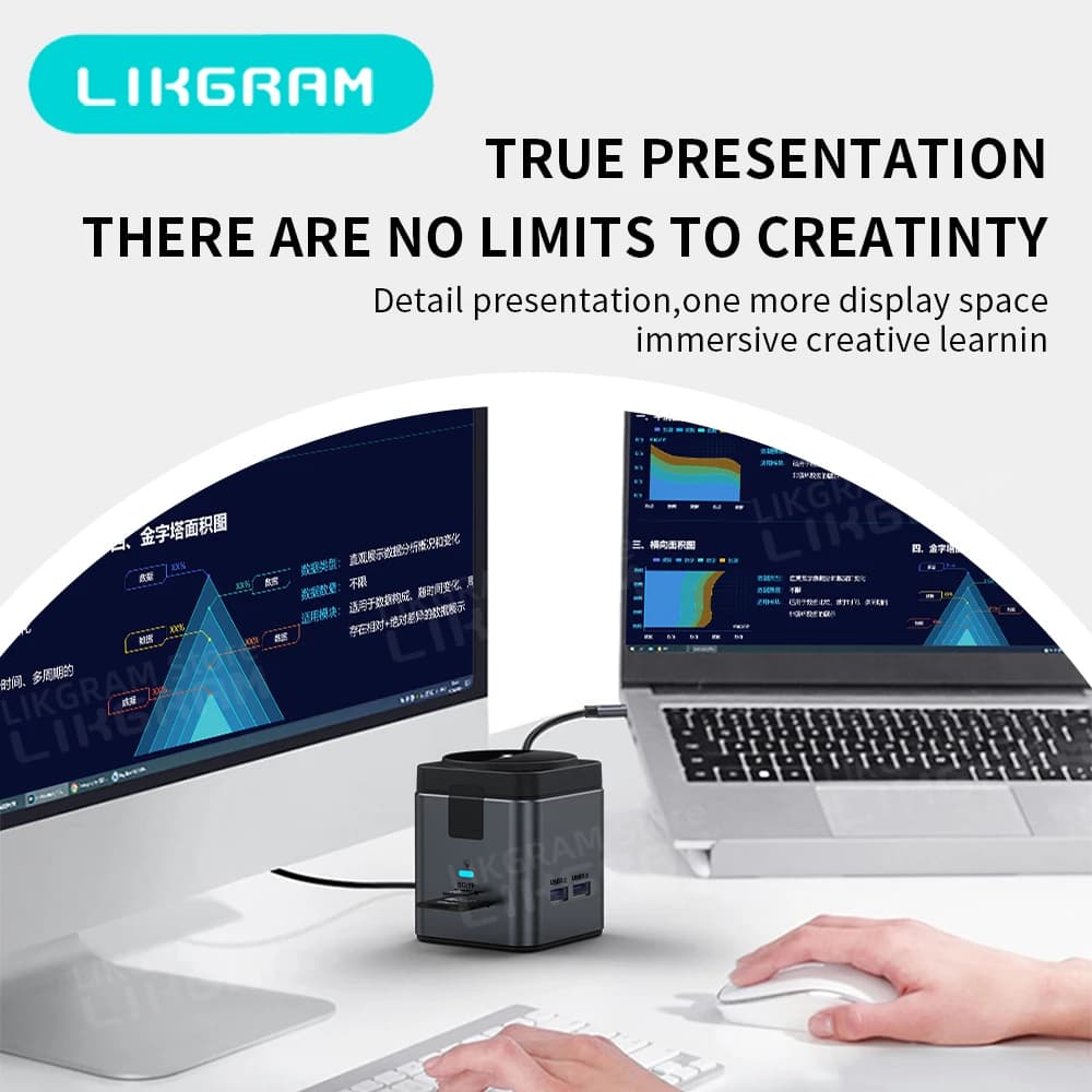 Docking Station per Laptop con Supporto di Ricarica MagSafe, Hub USB C 9 in 1, Adattatore Multiporta con HDMI 4K, USB 3.0, SD/TF