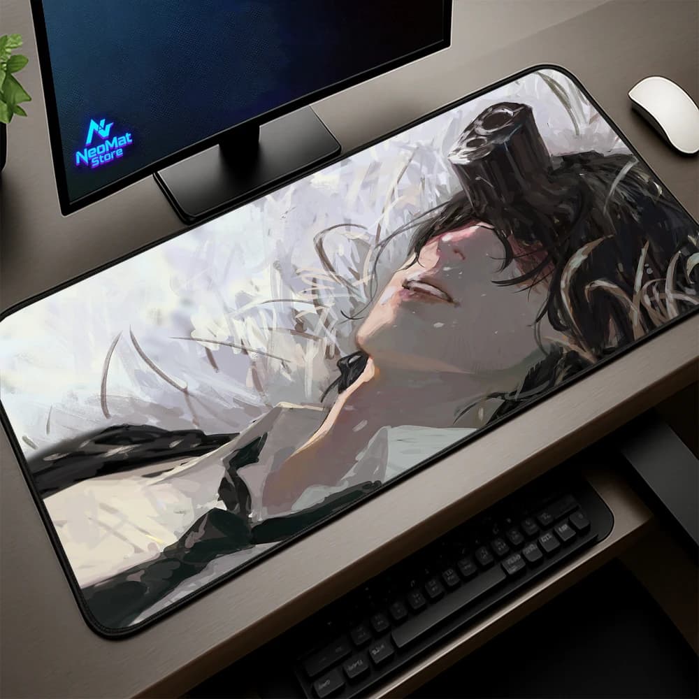 Tappetino per mouse Anime Aki Hayakawa Chainsaw Man Maousepad Tappetino per mouse da gioco grande 90x40 Decorazione per giocatori Configurazione Tappetino da scrivania Tappetino da scrivania in gomma