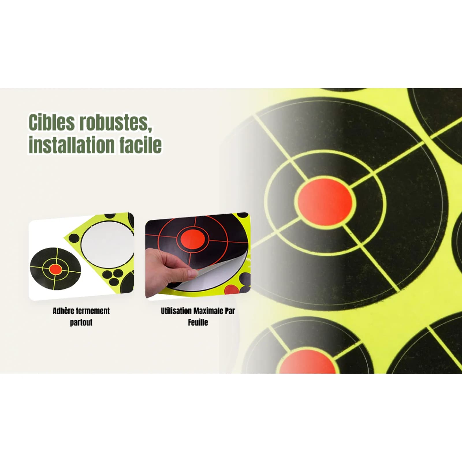 Self-adhesive Archery Target Paper 2 Inch Splatter Shooting Sticker Target for Practice Indoors Outdoors