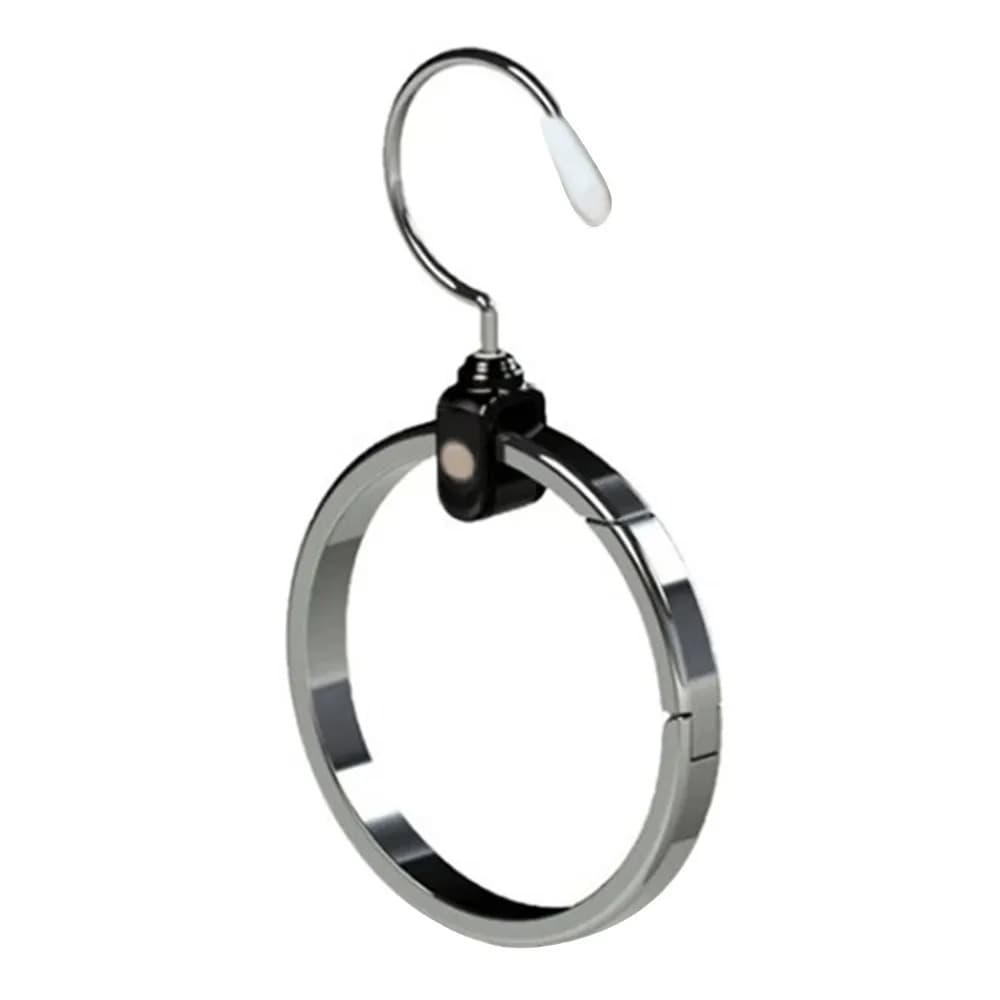 New Multipurpose Stainless Steel Clothes Hanger, Circular Dresses Save Space for Wardrobe, Circular Hat Holder