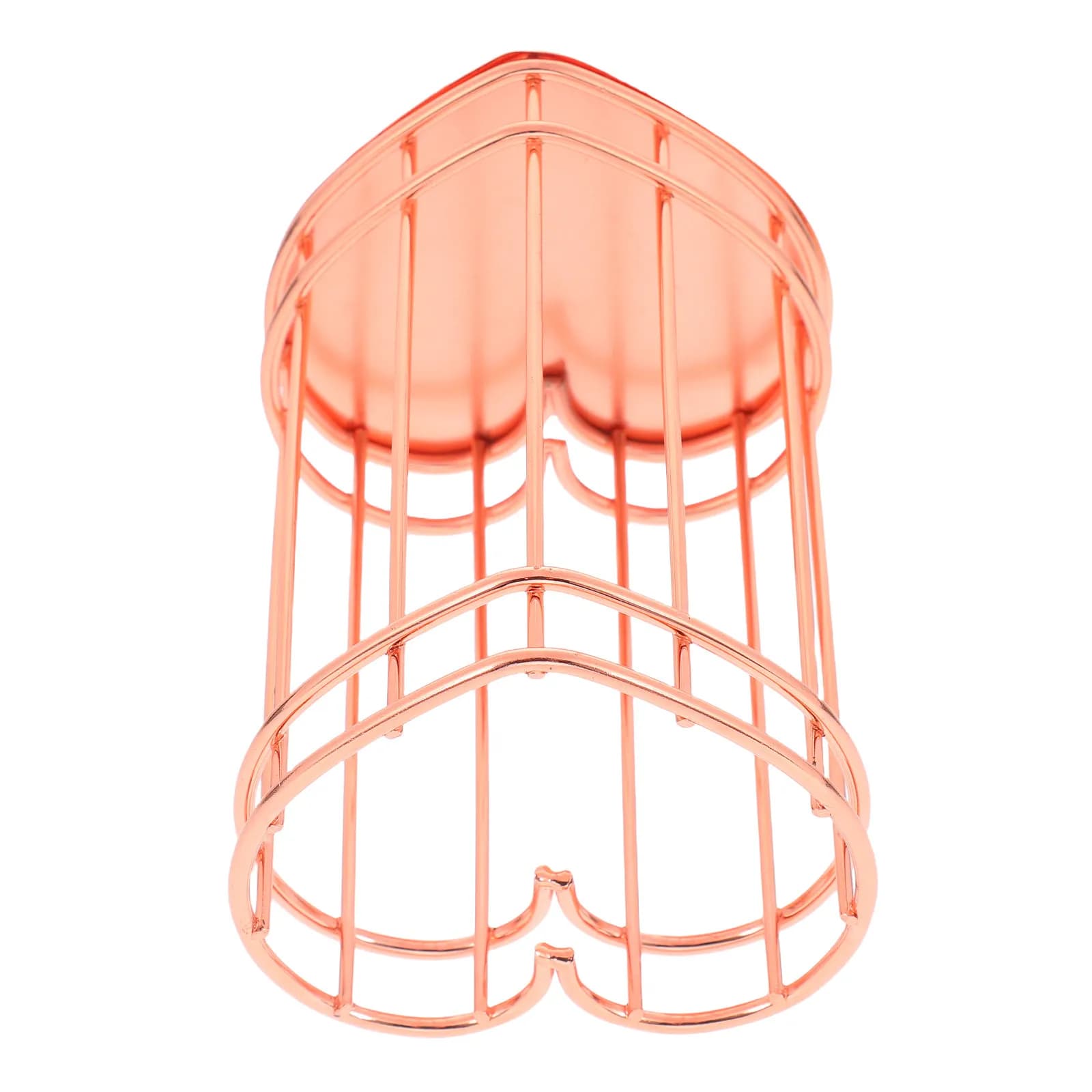 Portapenne in Metallo a Forma di Cuore Premium, Organizzatore da Scrivania, Porta Matite con Finitura Liscia, Porta Pennelli, Accessori per Ufficio