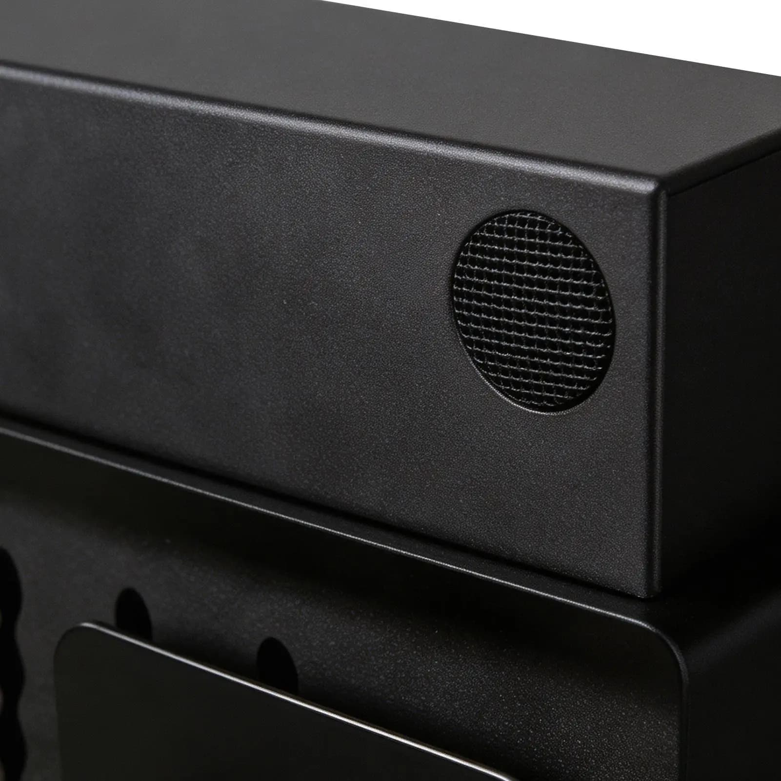 Organizer da scrivania laterale con morsetto sotto il tavolo, supporto verticale per laptop, cavo, tablet, telefono, documenti, casa