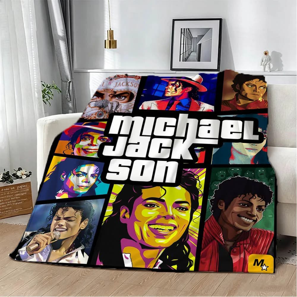 M-Michael Singer JJ-ackson Singer 3D Flannel Blanket Soft Throw Blanket Art For Home Decor Bedroom Bed Sofa Picnic Fans Gifts