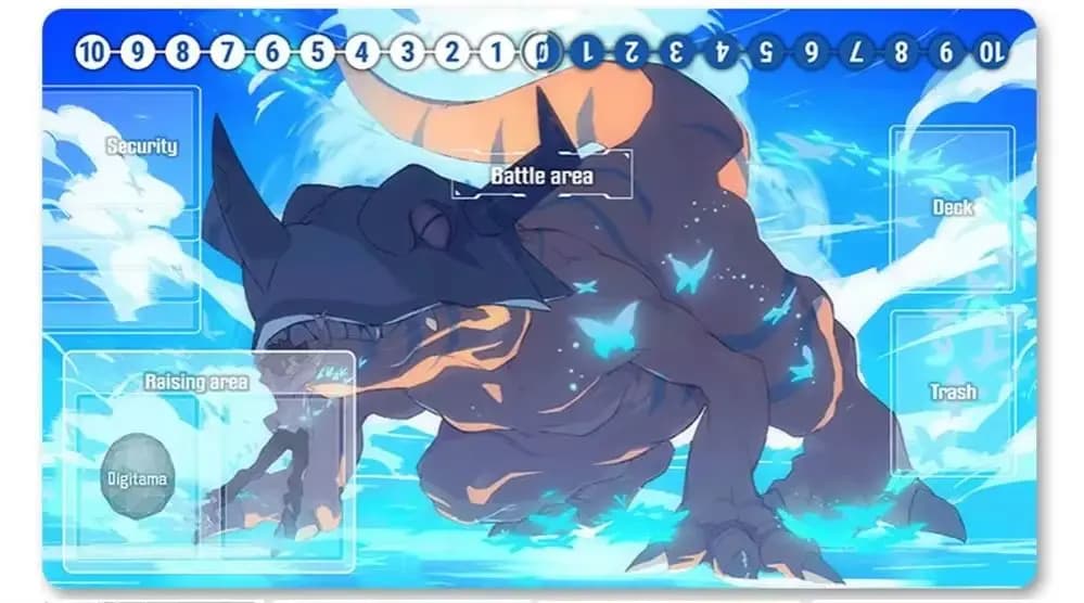 Gioco da tavolo Digimon Playmat Dimensioni 60X35 cm Tappetini da gioco compatibili per DTCG - 1907911