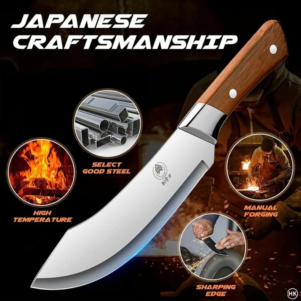 High-quality stainless steel kitchen knives Boning Knife with Knife Covers Fruit Knives Easy Meat Cutting for Chefs