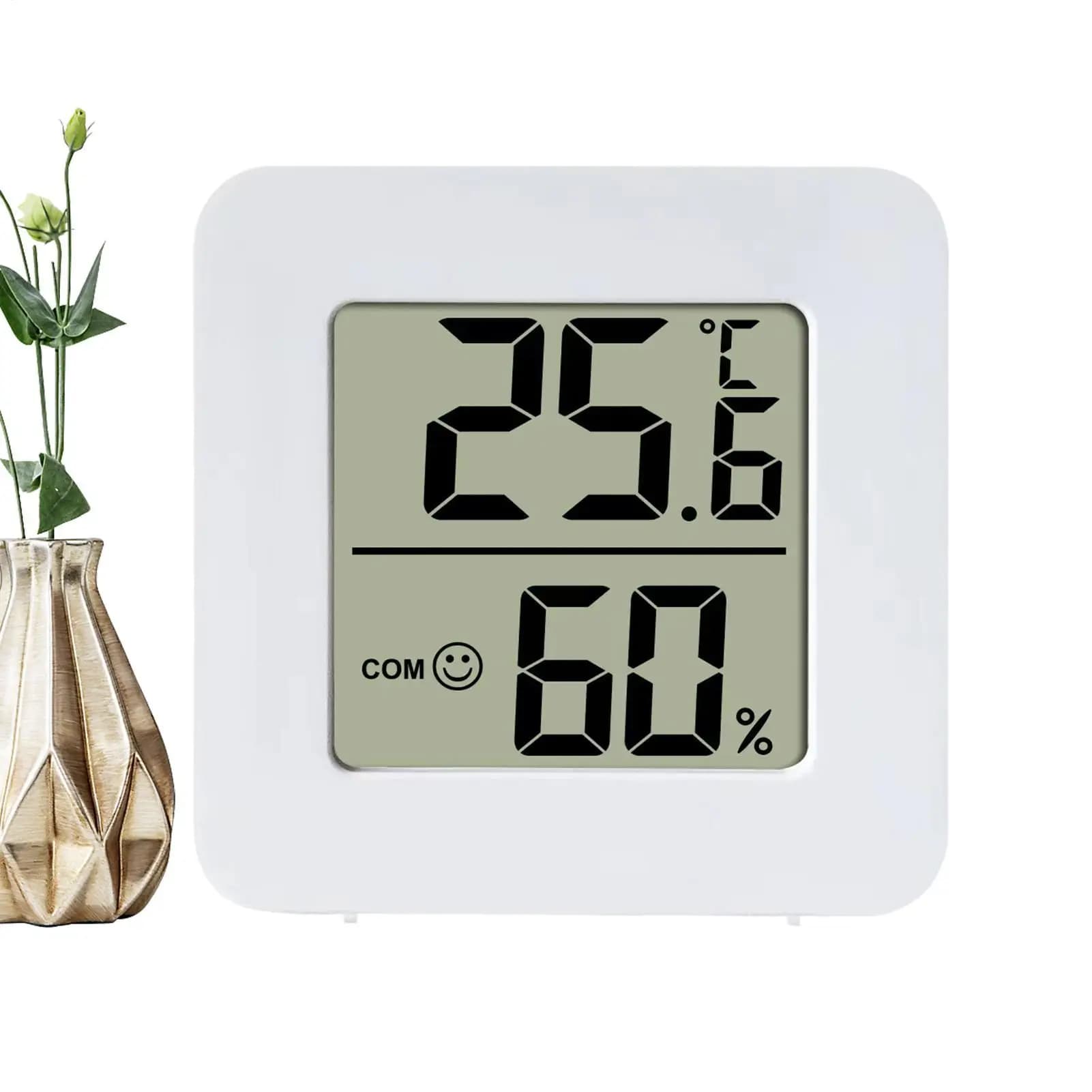 Mini termometro digitale trasparente igrometro mini temperatura interna LCD monitor elettronico igrometro camera esterna bambino
