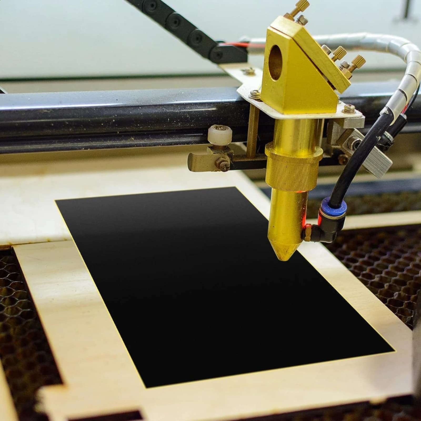 Laser Engraving Paper Black Laser Marking Paper Sheet Coated Compatible for DIYers, DIY Projects, Workshops