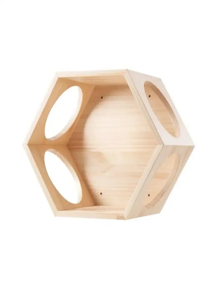 Piattaforma per saltare per gatti a parete, struttura da arrampicata, legno massello, lettiera, facile da installare, albero per gatti da parete in legno