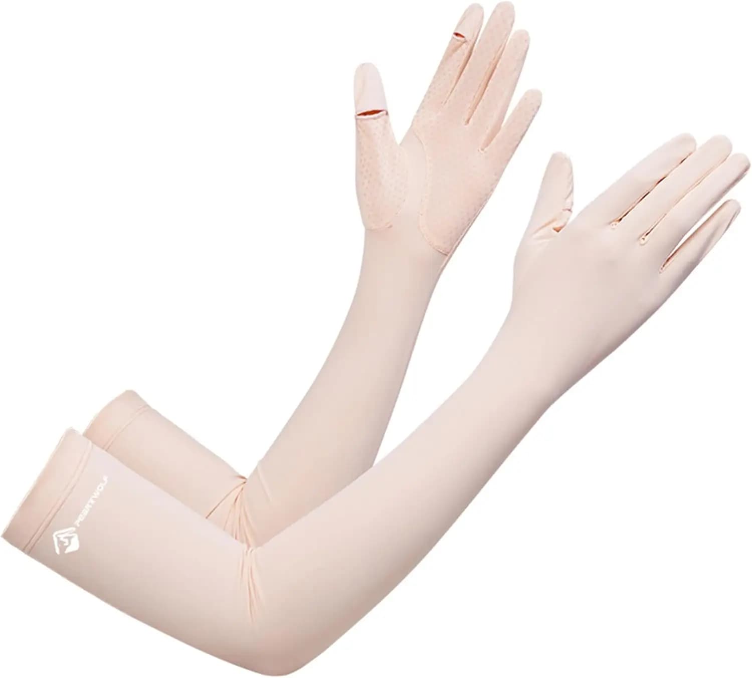Guanti di protezione solare UV, guanti lunghi da guida antiscivolo, guanti a dita intere per esterni, guanti da ciclismo per donna