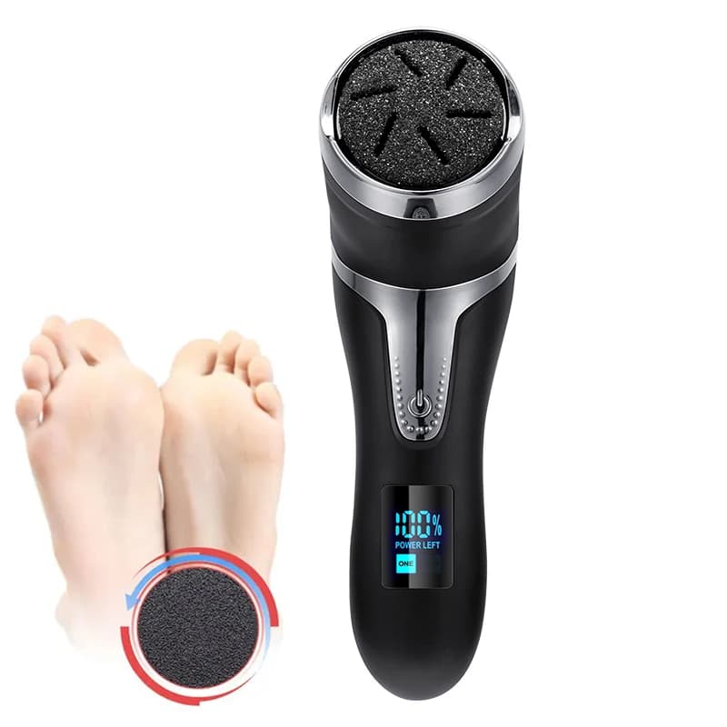 Smerigliatrice elettrica per piedi Dispositivo per la rimozione dei calli sottovuoto Strumento per la pulizia dei piedi Carica USB Strumento per la rimozione della pelle dura