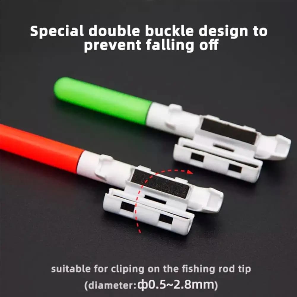 Fishing rod with LED light 2 pieces CR425 USB charging kit Night fishing float Luminous float Charger Fishing accessories
