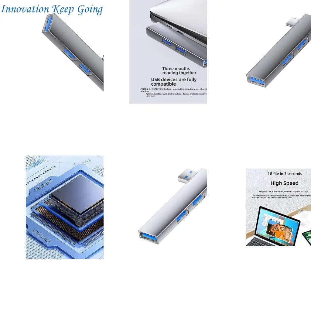E65C Universal 3Port USB3.0 Hubs Adattatore USB C OTG per accessori per telefoni computer
