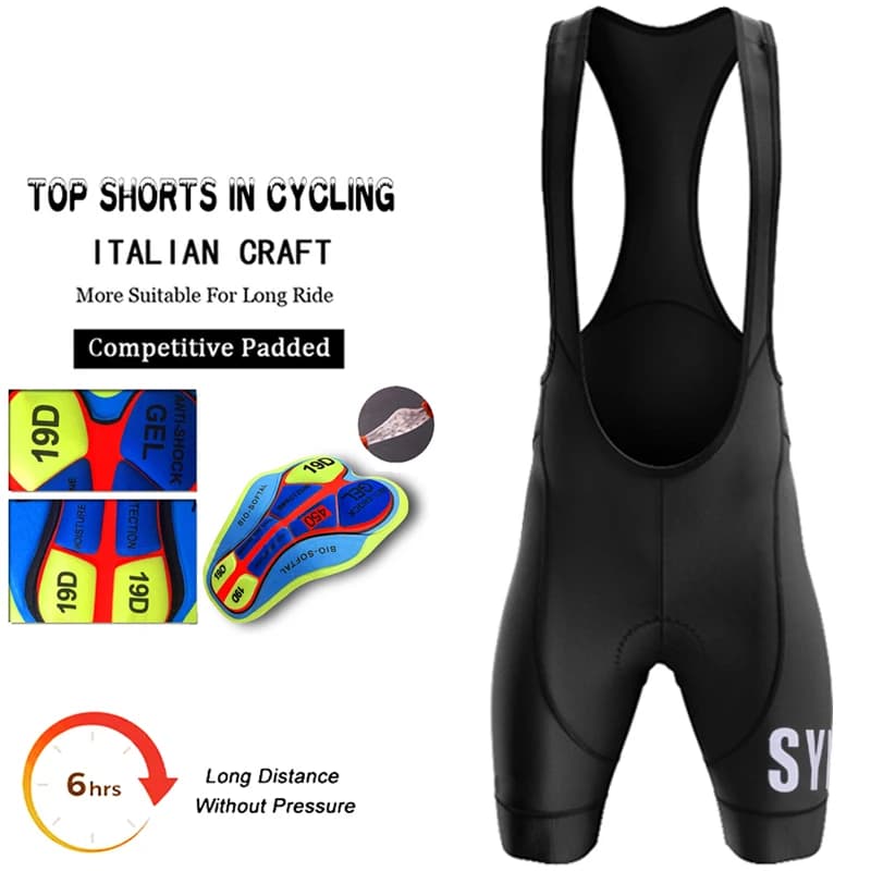 Pantaloncini da Ciclismo SYN 2026 per Uomo, Abbigliamento Outdoor, Imbottiti per 6 Ore di Guida, Pantaloncini da Bici, Abbigliamento da Ciclismo MTB