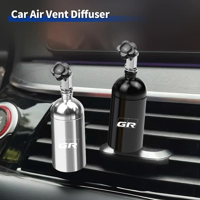 Car Air Vent Perfume Flavoring Clip Fragrance Aromatherapy Freshener For Toyota GR Rav4 Avensis GR86 T25 GAZOO RACING Prado