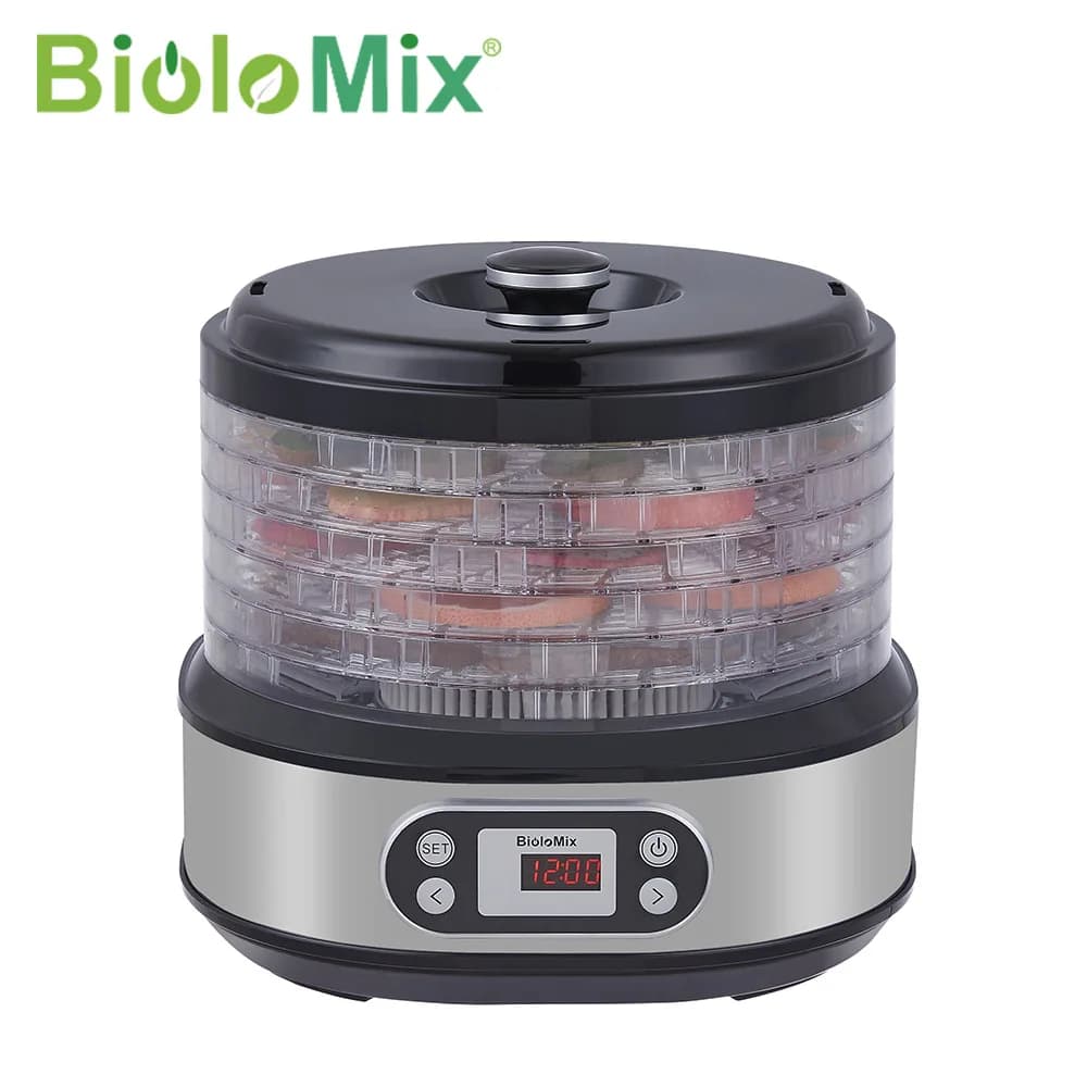 Macchina per frutta secca domestica a 6 strati, essiccatore per verdure, frutta, animali domestici e carne, essiccatore per alimenti, disidratatore alimentare