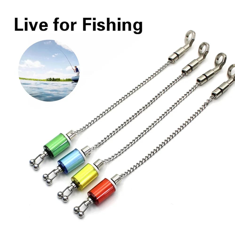 1pc in acciaio inossidabile peso da pesca zavorra morso esca campanelli di allarme indicatori di catena da pesca Swinger attrezzatura da pesca accessori per utensili