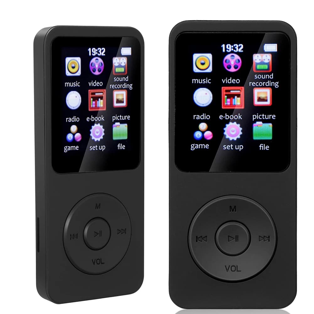 Lettore MP3 con altoparlante integrato Lettore MP3 sportivo Compatibile con Bluetooth 5.0 Registratore vocale Supporto per radio FM Registrazione di e-book per bambini