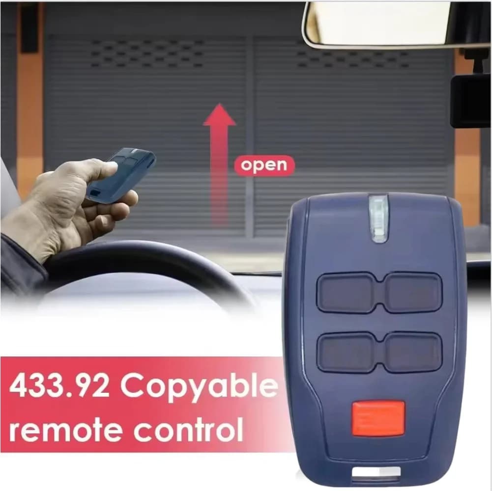 Telecomando per garage con telecomando per garage 433,92 MHz con telecomando manuale per porta di controllo da 100 M Telecomando con codice di scorrimento sicuro