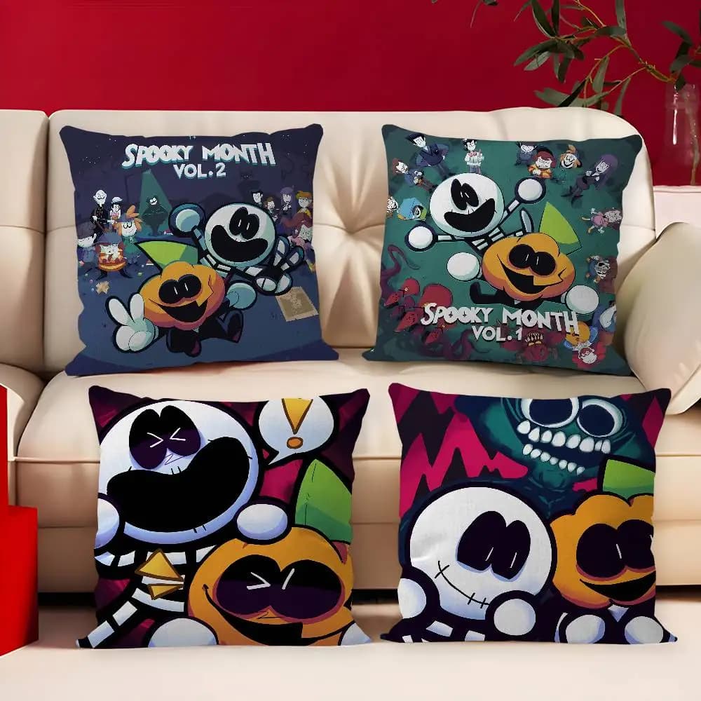 Spooky Month Pillow Cover for Bedroom Room and Living Room Sofa Decorative Cushion Cover