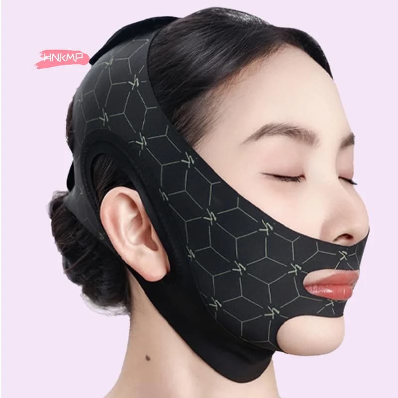 Fascia Elastica a V per Maschera, Riduttore di Doppio Mento, Fascia Modellante per il Viso, Sollevatore della Linea della Mascella per Fitness Facciale
